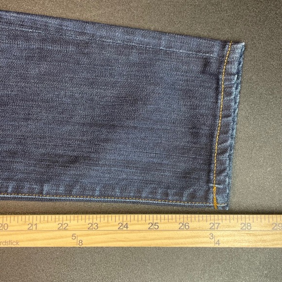 J Crew Toothpick Ankle Blue Whiskered Jeans Dark Wash Women's Size 28 - Picture 14 of 15